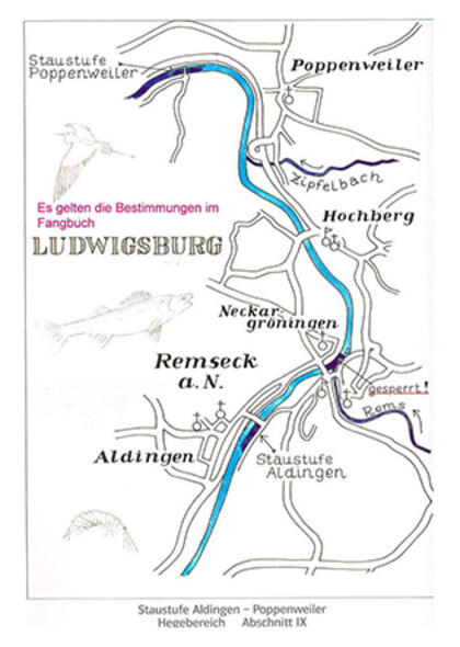 Gewässerkarte Hegebereich 9, Aldingen bis Poppenweiler