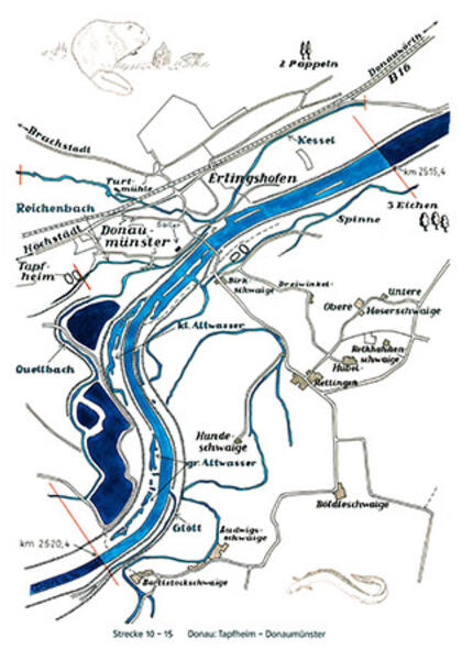 Gewässerkarte Donau
